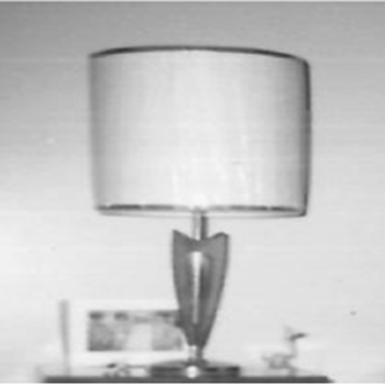 1960's wood and brass table lamp - Lamps