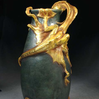 Amphora Sea Monster - Art Pottery