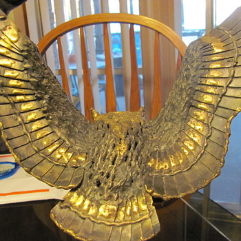 bronze sculpture from James H. Scorse  "Screech Owl" - Animals