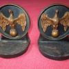 Vintage Iron Eagle Bookends