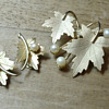 Sarah Coventry 'Precious' satin goldtone demi parure