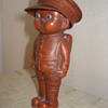 ww 1 figure of boy soldier with removable hat.