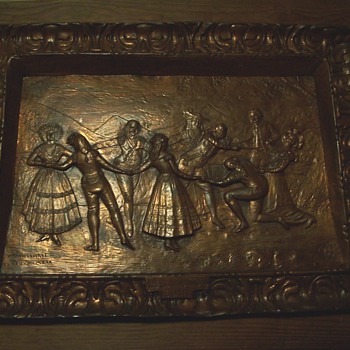 metal picture "La Gallina Ciega" Goya