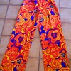 60's - 70's Mod Flower Power Pants