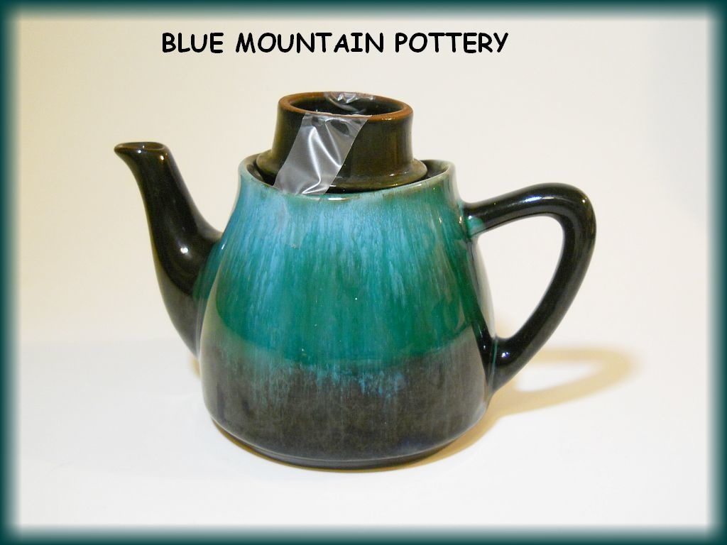 BLUE MOUNTAIN POTTERY Blue color TEAPOT Collectors Weekly
