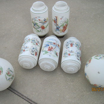 Painted Glass Shade 