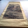 asian scroll painted on paper substrate