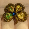  Four Leaf Clover  Interesting Brooch/Pin