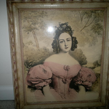 Victorian Lady in pink dress