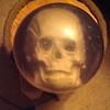 Ebonite bowling ball.
