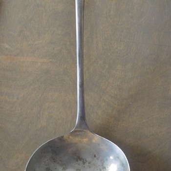 Silver Ladle - Unkown Mark "SIS" ? - Help Identify - Silver