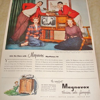Magnavox "The Magnificent Magnavox" Magazine Ad