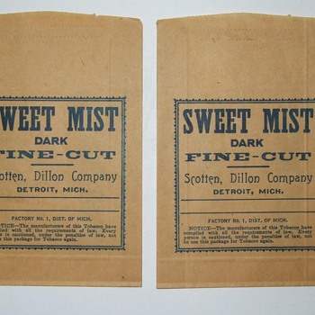 Sweet Mist tobacco pouches