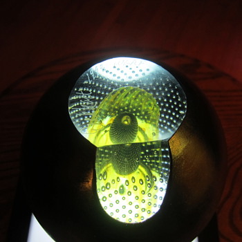 Robert Eickholt 1998 WLAF Signed Art Glass..Large Jellyfish  - Art Glass
