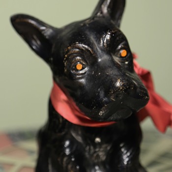 Very Old Little Scottie Bank - Animals