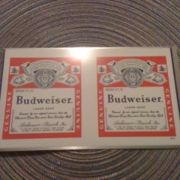 Budweser beer can blank