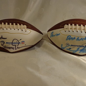 Two Signed NFL Footballs - Football