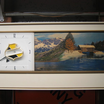Falstaff scrolling clock - Breweriana