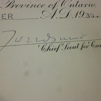 1st Baron Tweedsmuir ( John Buchan) - Paper