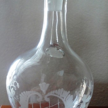 Antique Glass Carafe - Art Glass