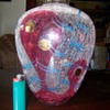 crackle glass vase