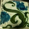 Old fire place tiles