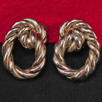  My Favorite Early England Rope Earrings Gold 