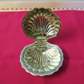 Silver & glass lined dish