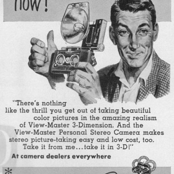 1953 - View Master Stereo Camera Advertisements