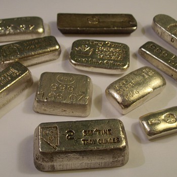 Misc. Small 1-Ounce 999 Silver Bars "Old Pour"