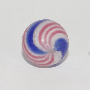 Three vintage peppermint swirls