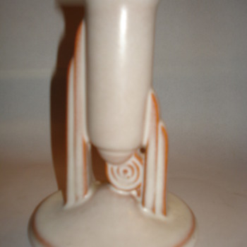 Roseville Candle Holder   - Art Pottery