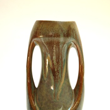 small pottery vase by DENBAC - denert & balichon, france - Art Deco