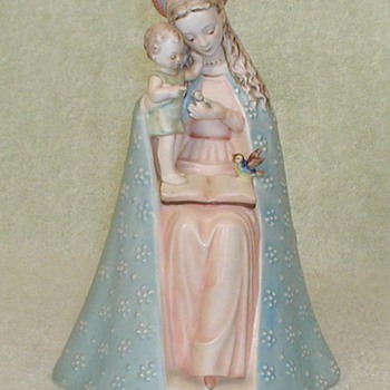 Hummel Figurine "Flower Madonna with Child" - Art Pottery