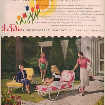 1950 Vincent-McCall Chaise Lounge Advertisement