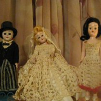 3 hard plastic 6'dolls - Dolls