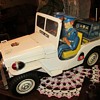 1950's Battery Operated Police Jeep, Japan...