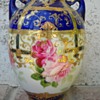 HAND PAINTED NIPPON FLOWER VASE