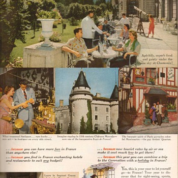 1953 - France Travel Advertisement