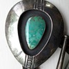 My treasure, (1930's ? Native American Hopi ?) Sterling Silver &  Turquiose Bolo Handmade