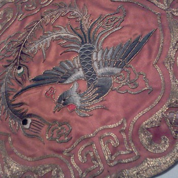 Vintage Chinese Hand Embroidery Placemat