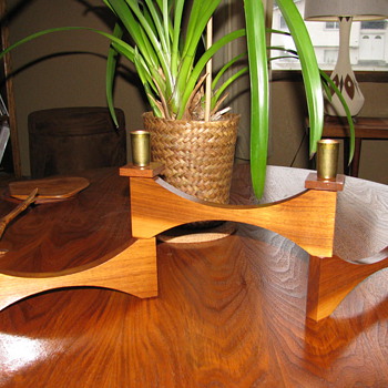 Danish Modern Teak Candelabra