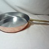 RARE REVERE METAL WARE VTG COPPER & BRASS 10" SKILLET REMOVABLE HANDLE PAN POT