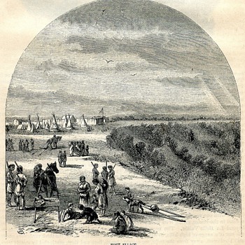 Fort Ellice, Hudson's Bay Post, 1860 - Paper