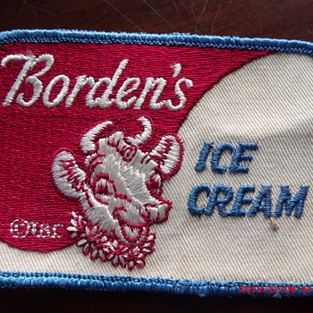 Borden's Dairy Ice Cream advertising or employee patch - Advertising