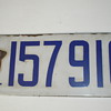 1919 The Last California Porcelain License Plate