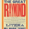 The Great Raymond Original 1924 "A Trip to Spookville" Broadside