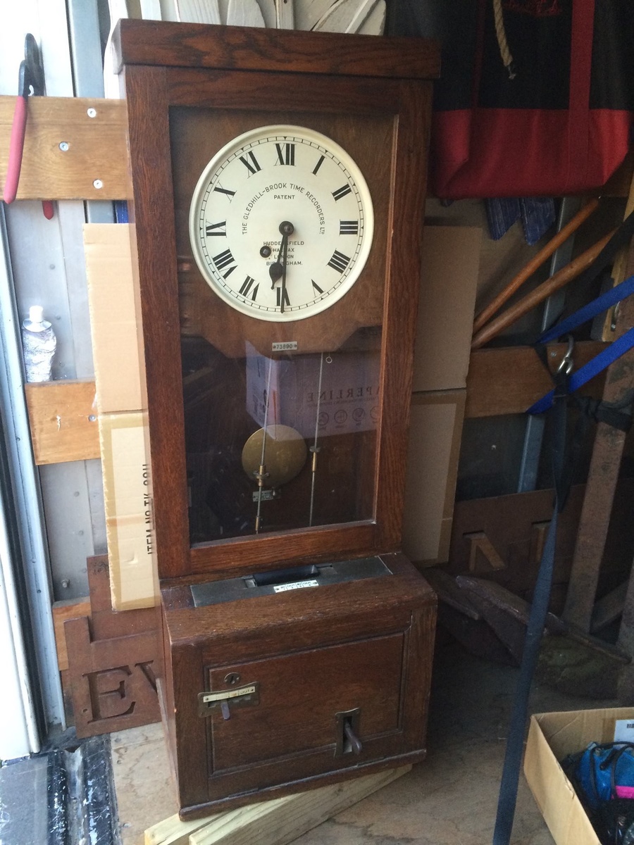 Early 1900's time card clock Collectors Weekly