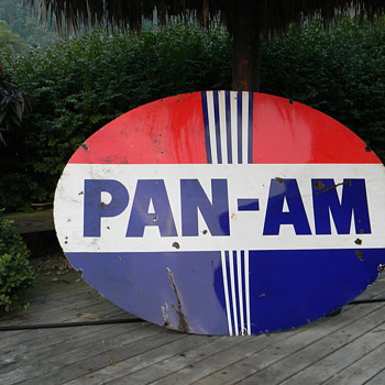 Pan Am vintage sign
