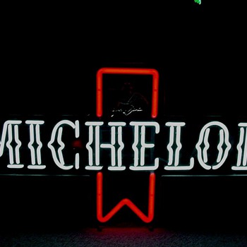 Michelob Ruby Red Vertical Ribbon